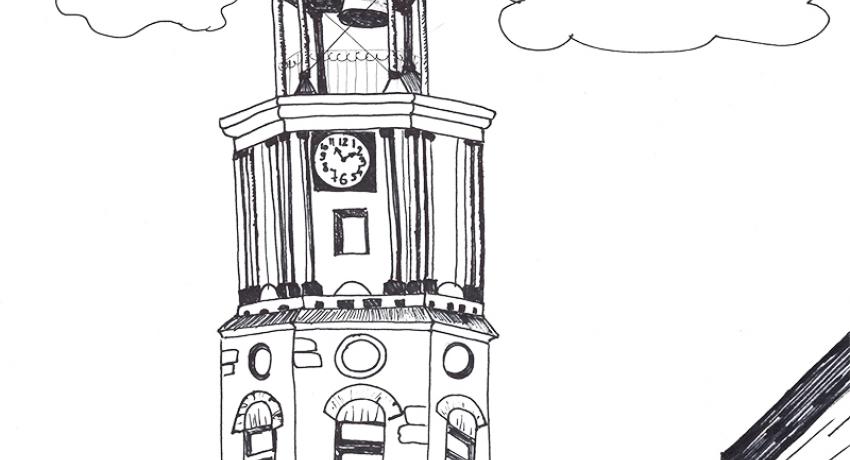 Prilep clock tower coloring version